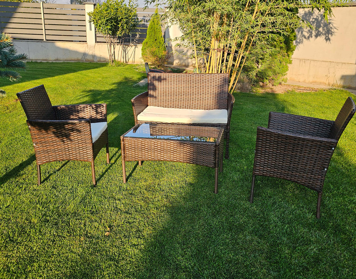 Градински комплект "Релакс" - 4 части - маса, канапе, 2 кресла