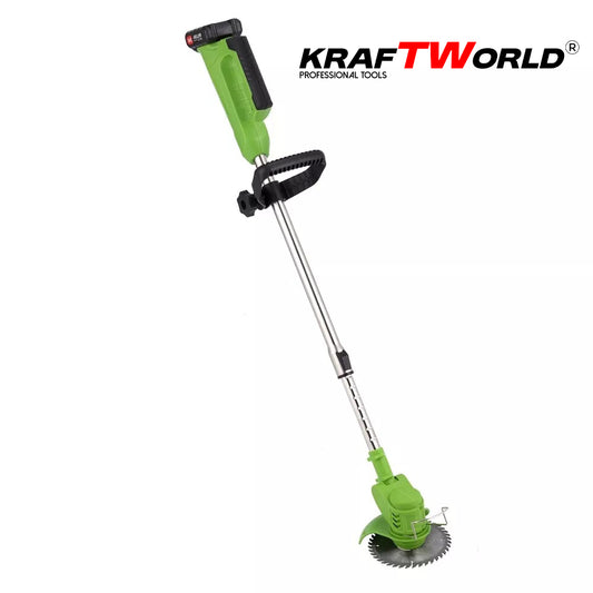 Акумулаторен Тример KraftWorld – Косачка за Трева с 2бр Батерия и Зарядно