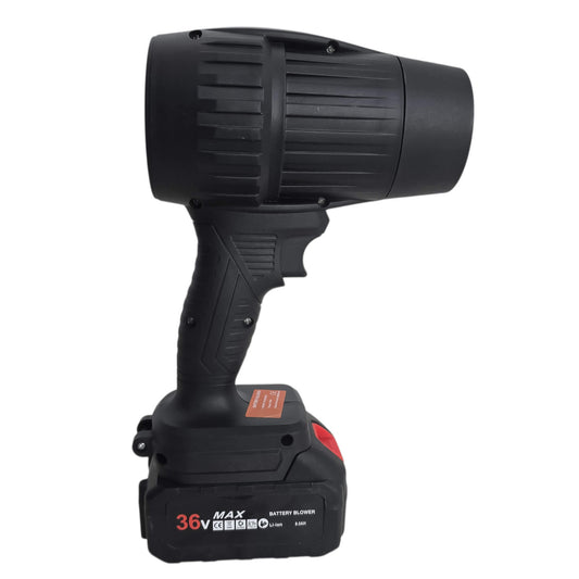 Мощна акумулаторна духалка 1500W – Турбо пистолет за листа, прах, сняг и подсушаване