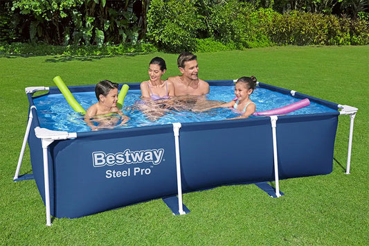 Сглобяем Басейн 300x201x66 см с Филтърна Помпа