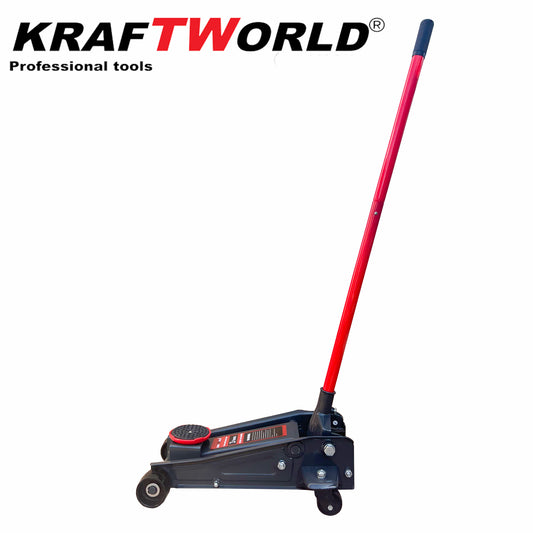 Нископрофилен хидравличен крик тип крокодил KraftWorld 3т 140-460 мм