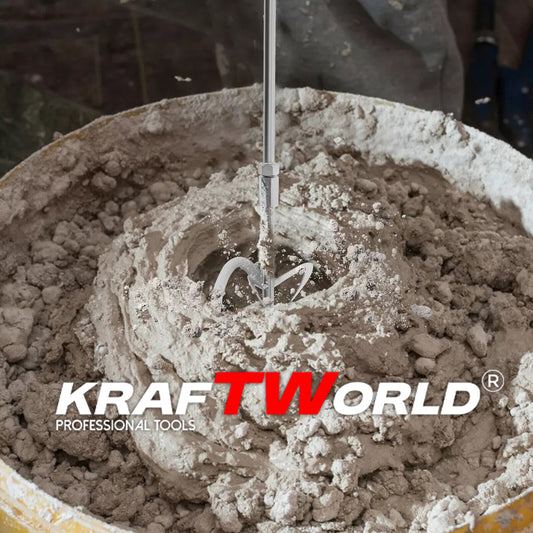 Строителна Бъркалка KraftWorld – Електрически Миксер за Бетон