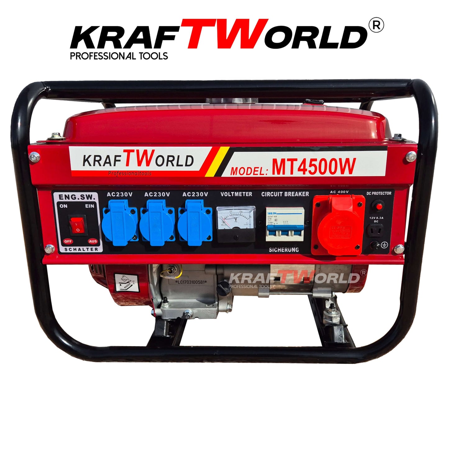 Четиритактов Генератор за Ток Kraftworld 4,5kW – Бензинов Агрегат