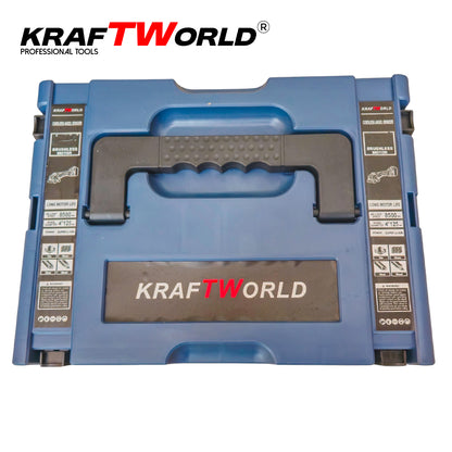 Акумулаторен Ъглошлайф 125мм Kraftworld с 2 Батерии в Куфар