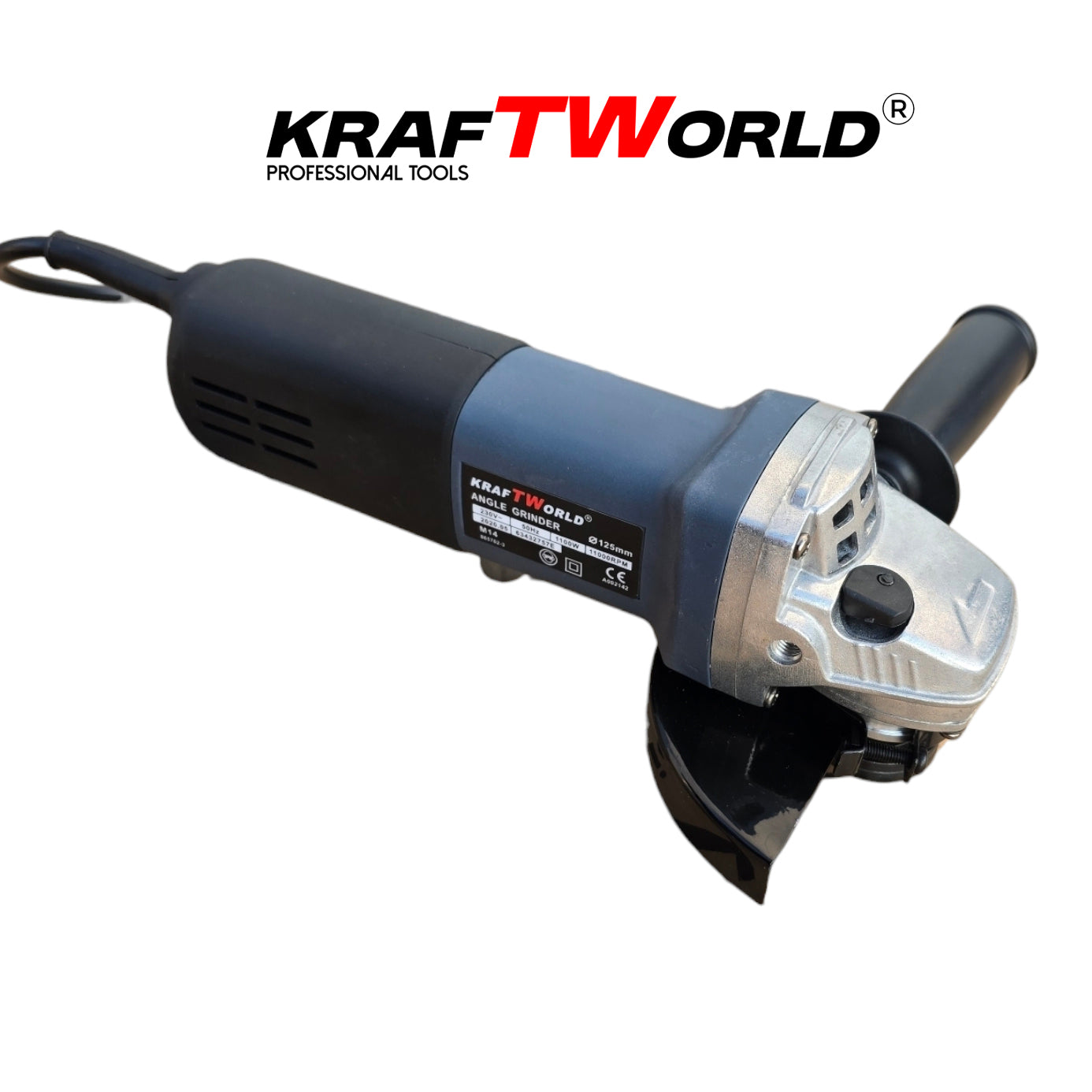 Ъглошлайф KraftWorld 125мм с Плавен Старт и Регулиране на Обороти