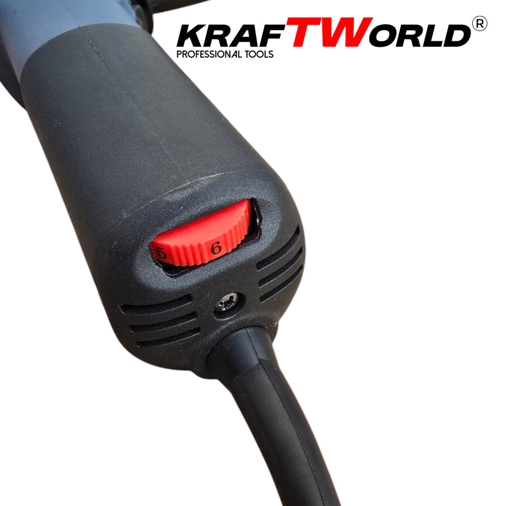 Ъглошлайф KraftWorld 125мм с Плавен Старт и Регулиране на Обороти