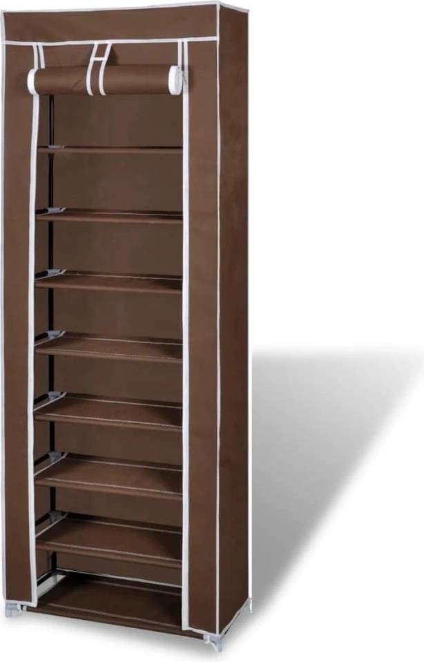 Текстилен шкаф за обувки с 9 рафта – до 27чифта