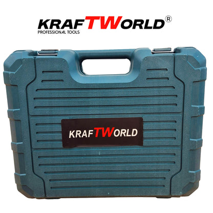 Акумулаторен Ударен Винтоверт KraftWorld с 2 Батерии + 111 Части Инструменти в Куфар