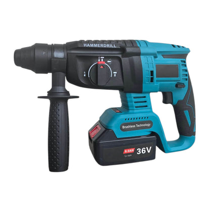 Безчетков акумулаторен перфоратор 36V, SDS-plus, с шило и секач