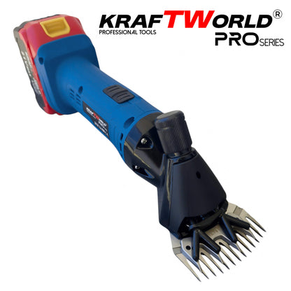 Акумулаторна машинка за подстригване на животни KraftWorld с 2 батерии