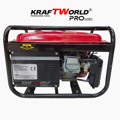 Четиритактов Бензинов генератор KraftWorld PRO 4.5 kW Агрегат за ток с електрически старт и акумулатор