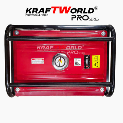 Четиритактов Бензинов генератор KraftWorld PRO 4.5 kW Агрегат за ток с електрически старт и акумулатор