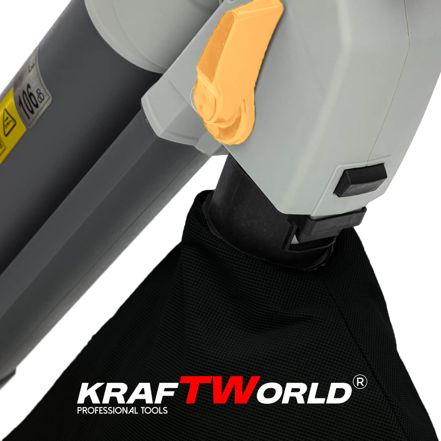 Електрически листосъбирач KraftWorld 3000W – Издухване, Засмукване, Раздробяване