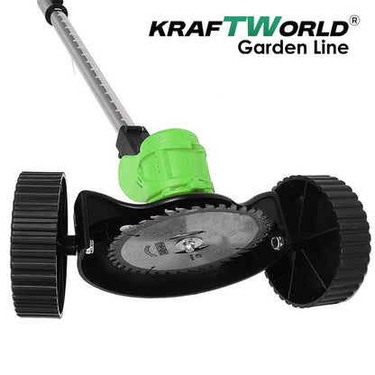 Акумулаторен Тример KraftWorld – Косачка за Трева с 2бр Батерия и Зарядно