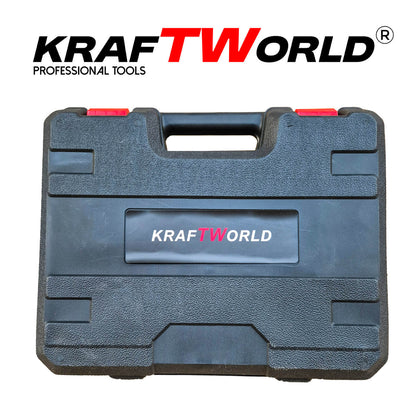Мощен Акумулаторен Винтоверт KraftWorld с Удължение и Вложки